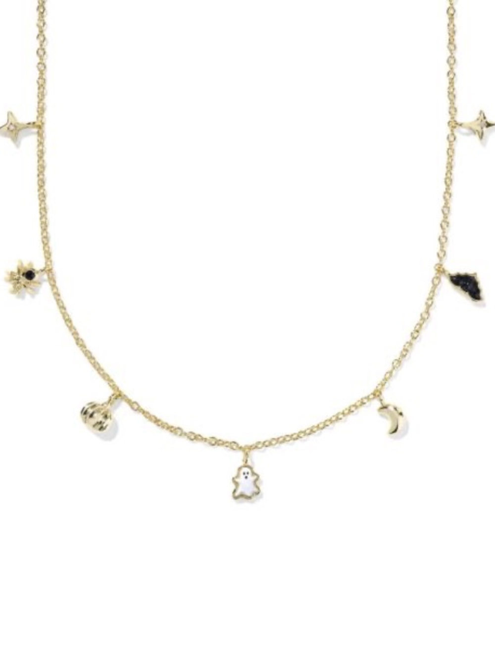 NWT Kendra Scott Halloween Strand Necklace, Gold-Plated